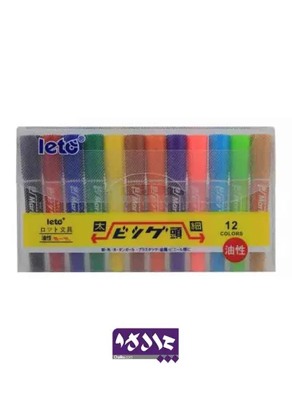 پک 12 رنگ ماژیک لتو (leto)