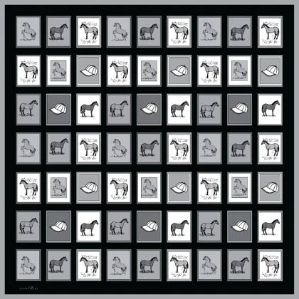 روسری ابریشم توییل هورس