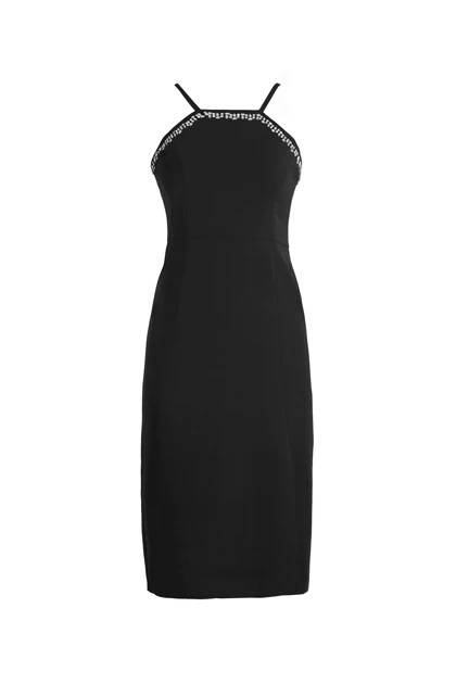 پیراهن کرپ مشکی 9011