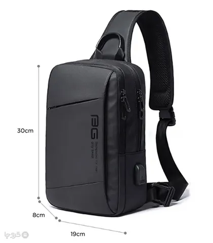 کیف کراس بادی ضد آب Bange بنج کد 22002 - دارای درگاه USB