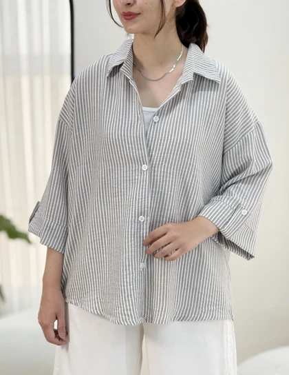 شومیز راه راه نگین