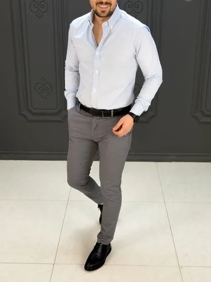 پیراهن 270501 AKOMOD آبی روشن