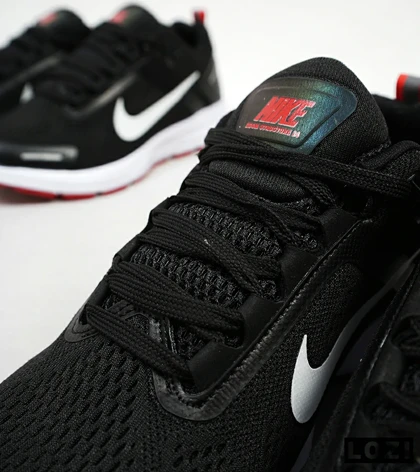 کفش کتانی مردانه مشکی سفید قرمز 24 NIKE zoom structure