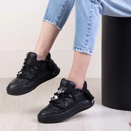 کتانی دخترونه رنگی بند ضخیم FASHION