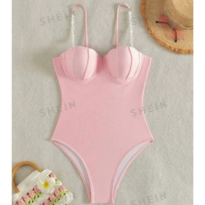 مایو زنانه صدفی کاپ‌دار شادل (Shadel) از برند شین shein