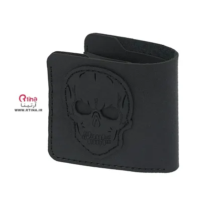 کیف پول اسکلتی چرمی جیبی SKULL (دخترانه پسرانه)