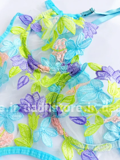 سرهمی شورت و سوتین فنردار تور و دانتل فانتزی هانیس Hanis