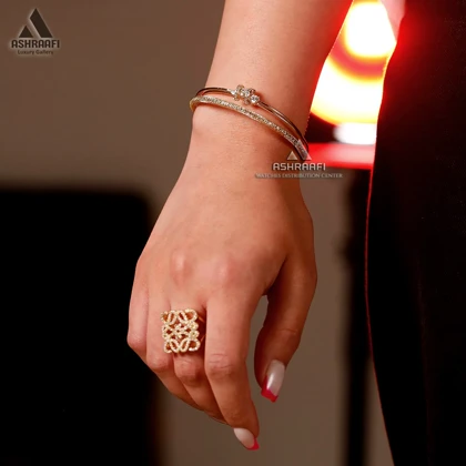 انگشتر زنانه طلایی Women Ring GD08