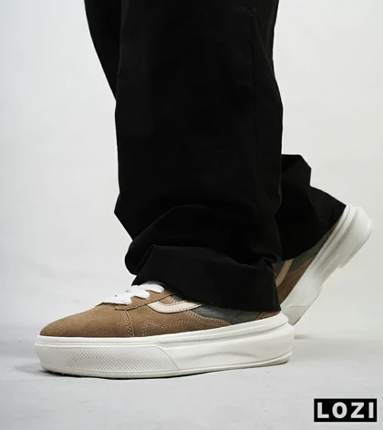 کفش اسنیکرزمردانه قهوه ای خاکستری ونس VANS