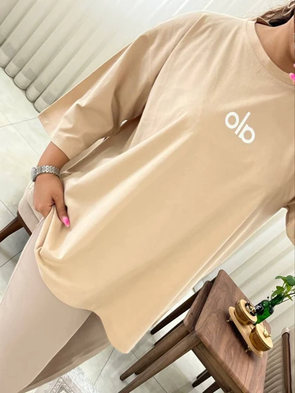 تیشرت باکسی دخترانه alo کد 426