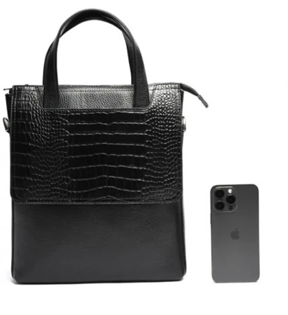 کیف اداری چرم طبیعی مینی سپهر