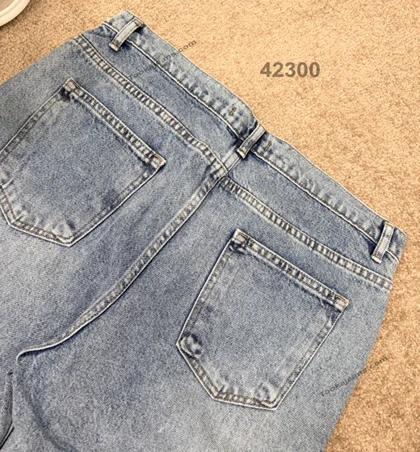 شلوار واید لگ سایزبزرگ کمرساده-42300