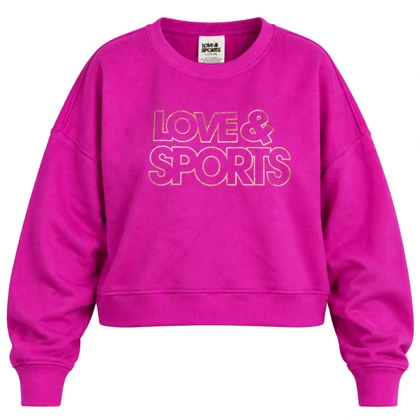 کراپ دورس سه نخ توکرک صورتی خارجی Love & Sports سایز 42 تا 44 کد 3476