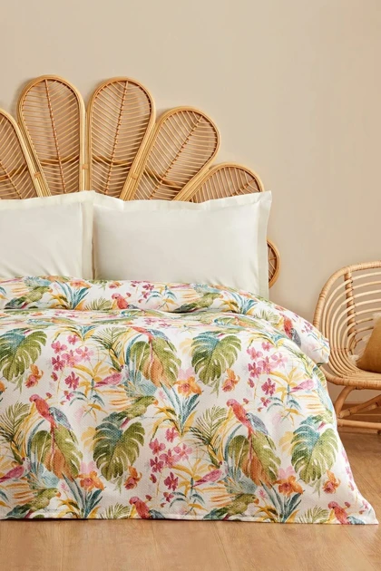 روتختی پیکه دو نفره Karaca Home مدل Alva پنبه‌ای - سبز