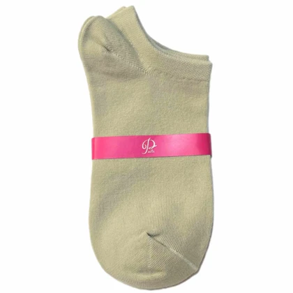 جوراب قوزکی نخ پنبه سبز