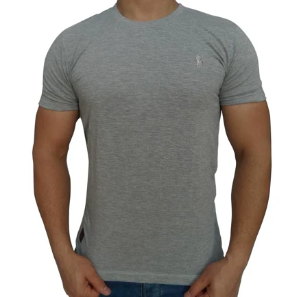 تیشرت مردانه ساده خاکستری روشن abercrombie