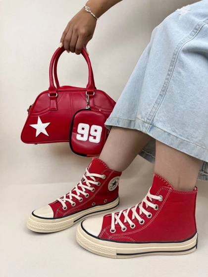 زنانه ساق‌دار الستار | ونس زنانه ساق‌دار الستار Converse ALL STAR کد 651 کد 487