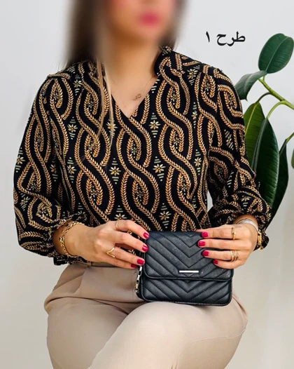 شومیز یقه چین