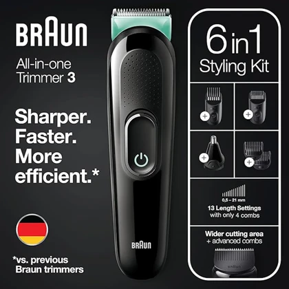 ماشین اصلاح و موزن بینی و گوش براون Braun مدل MGK3221 سری 3