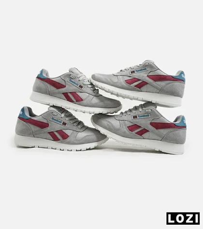 کفش کتانی طوسی قرمز مردانه Reebok LEGACY