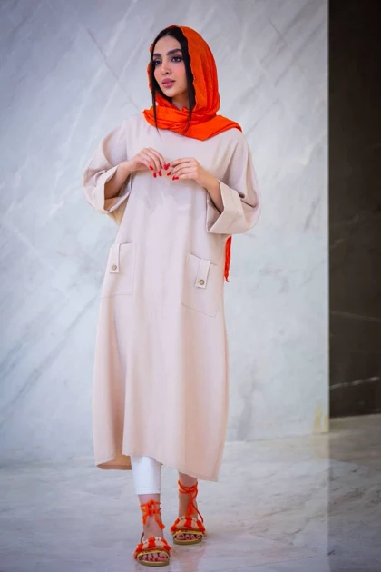 مانتو لوئیز جودون بلند ژاکلین