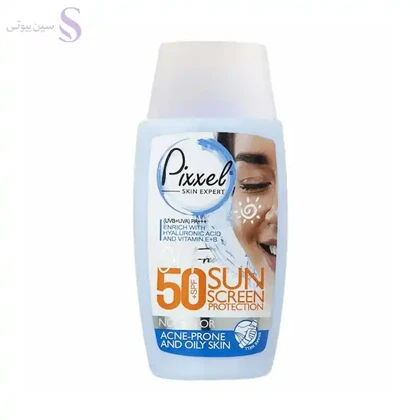 کرم ضد آفتاب بی رنگ SPF50 پوست چرب و جوشدار پیکسل 50ml
