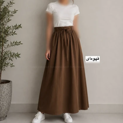 دامن کتان میفان مدل 7380170