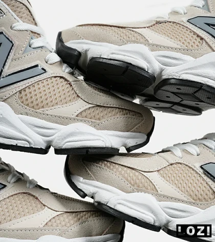 کفش کتانی مردانه و زنانه کرم طوسی NEW BALANCE 9060