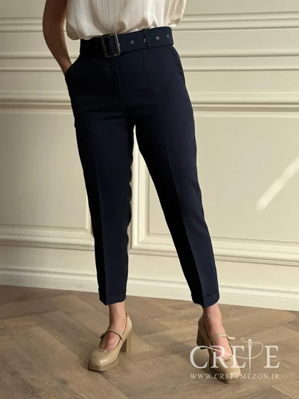 شلوار کرپ کارتیر پاکتی قد 88