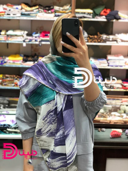روسری آبرنگی گارزا نخی