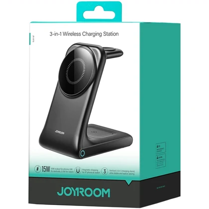 شارژر وایرلس مگنتی رومیزی جویروم JOYROOM JR-W15