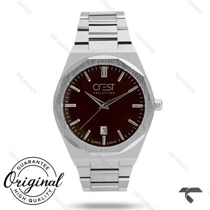 ساعت کرست مردانه 6283-6 صفحه قهوه ای Crest-10905-G