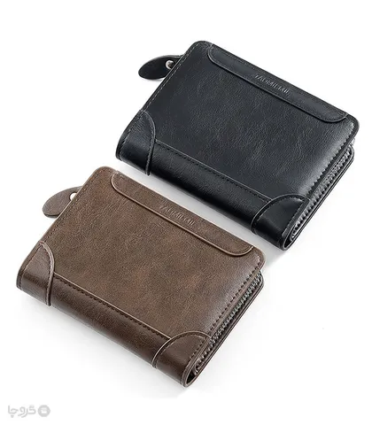 کیف پول و جاکارتی مردانه تاشو زیپ‌دار Taomicmic تائومیک میک طرح کلاسیک