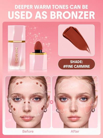 رژگونه مایع شیگلم مدل Color Bloom Liquid Blush