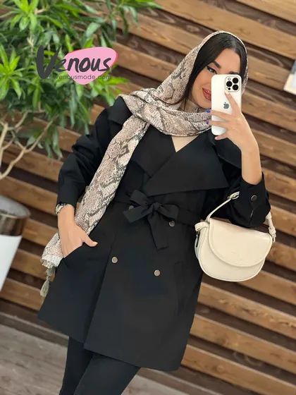 بارانی چهاردکمه یقه انگلیسی