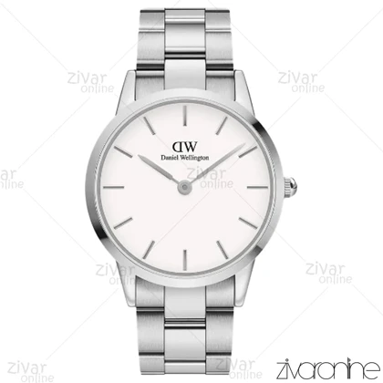 ست ساعت دنیل ولینگتون آیکونیک لینک سیلور سفید 103645