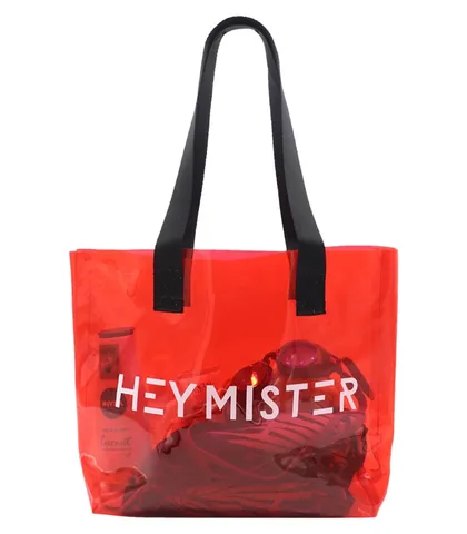 کیف استخری شفاف ضد آب طرح Hey Mister کد 15106