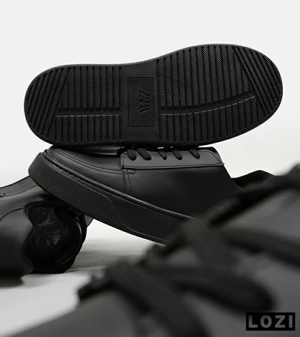 کفش کژوال مردانه چرمی مشکی ZARA مدل 4909