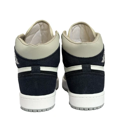 کتانی اسپرت مردانه مدل نایک ایرجردن1 ساق‌دار Nike Air jordan1 رنگ سفید طوسی کد 51489