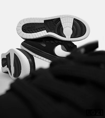 کفش کتانی مردانه مشکی سفید NIKE AIR JORDAN