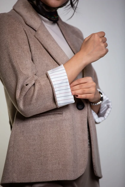 پالتو کت جناقی پشت چاک