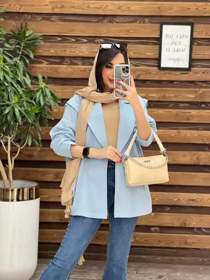 مانتو سرشانه ژیله دار پشت پاگن