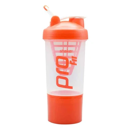 شیکر دو تیکه ورزشی پرو فیت مدل Fit-1408 ظرفیت 0.5 لیتر