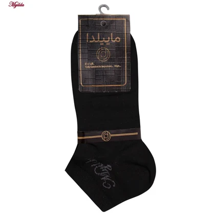 جوراب مچی زنانه مشکی ماییلدا مدل 3632-183 بسته 12 عددی