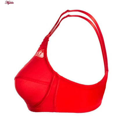 سوتین زنانه لین مدل فنردار پروانه ای قرمز کد 4680-602