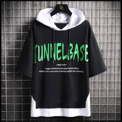 تیشرت کلاهدار لش پنبه