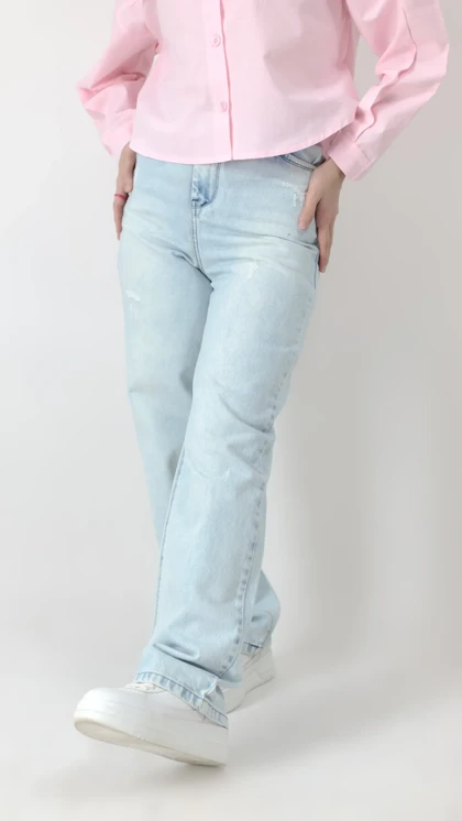 شلوار نیم بگ جین