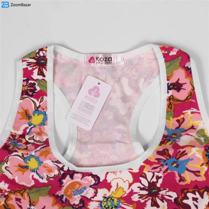 ست نیم‌تنه و شورت ورزشی زنانه کوزا مدل 9106-5 رنگ صورتی