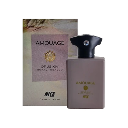 ادوپرفیوم نایس پاپت Nice مدل آمواج اوپوس 14 رویال توباکو Amouage Opus XIV Royal Tobacco حجم 30 میلی لیتر طرح مارک