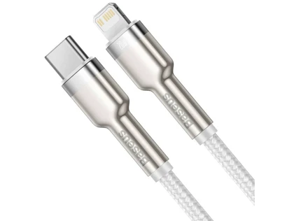 کابل شارژ سریع تایپسی به لایتنینگ 2 متری بیسوس Baseus Cafule Series Metal Data Cable Type-C to iP PD 20W CATLJK-B01